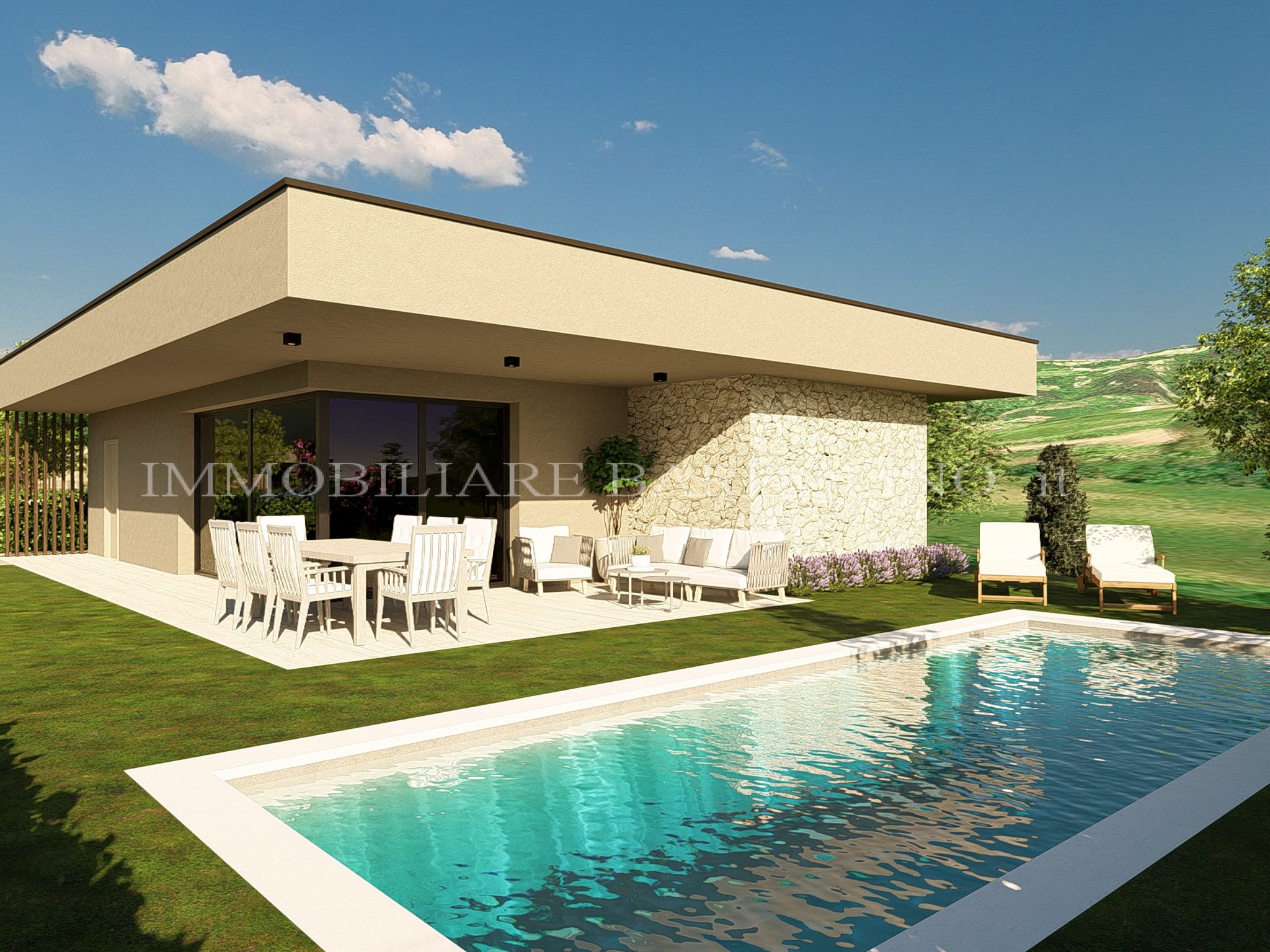 Moderne Villen mit Pool